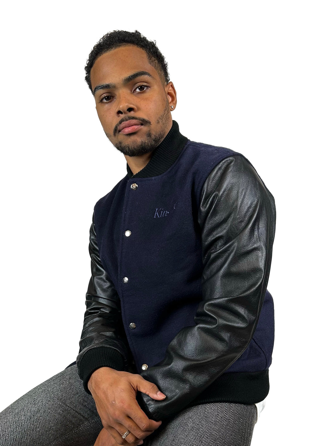 Navy Varsity Jacket – Kinsvale