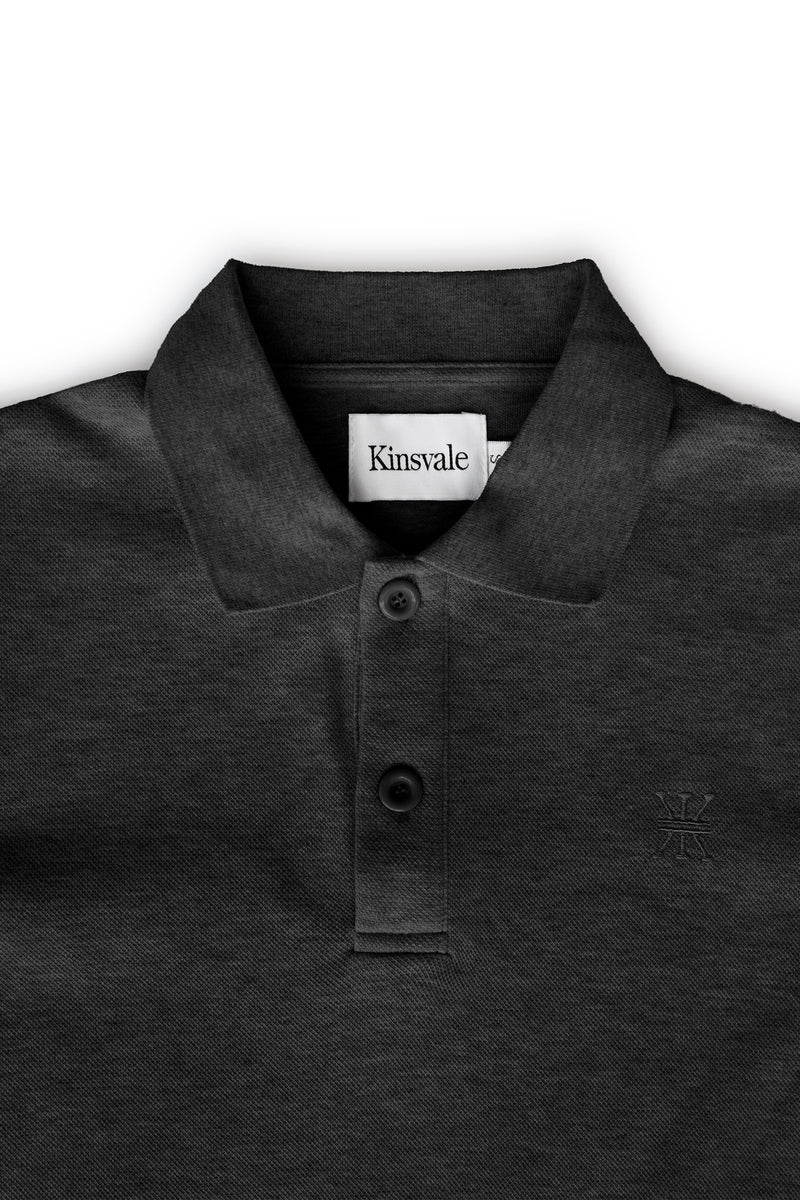 Black Cotton Polo