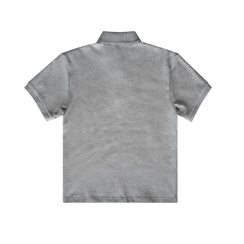 Grey Cotton Polo