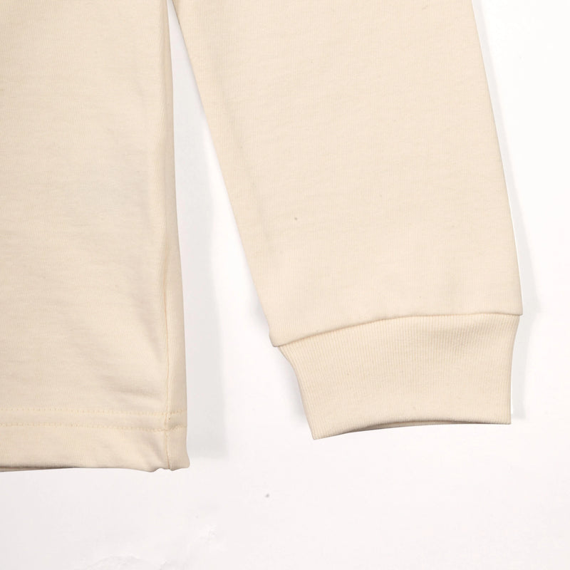 Cream Long Sleeve T-Shirt