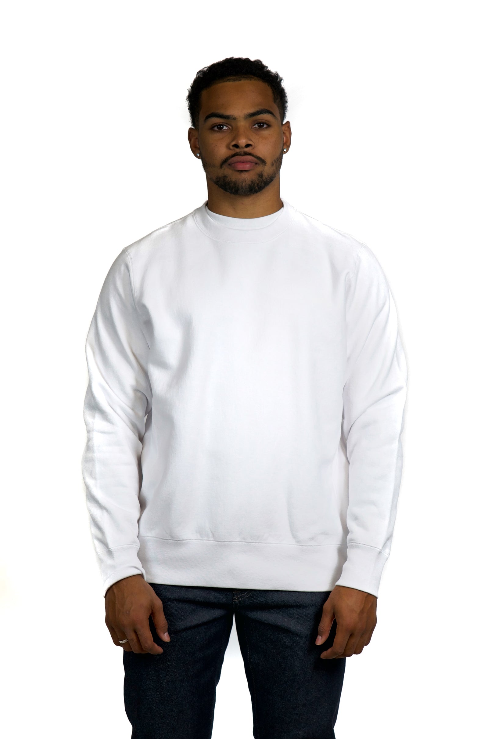 【送料&関税込】Maison KitsunAC White Cotton Knitwear Jacquard_crew_neck_knit_-