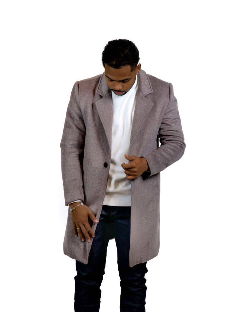 Heather Grey Overcoat