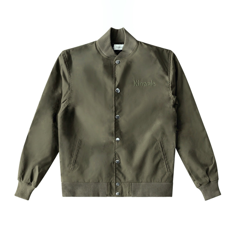 Olive Nylon Bomber