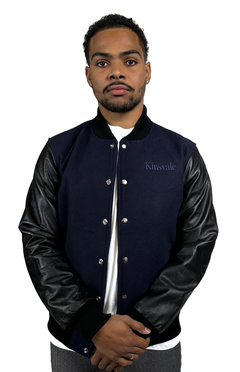 Navy Varsity Jacket